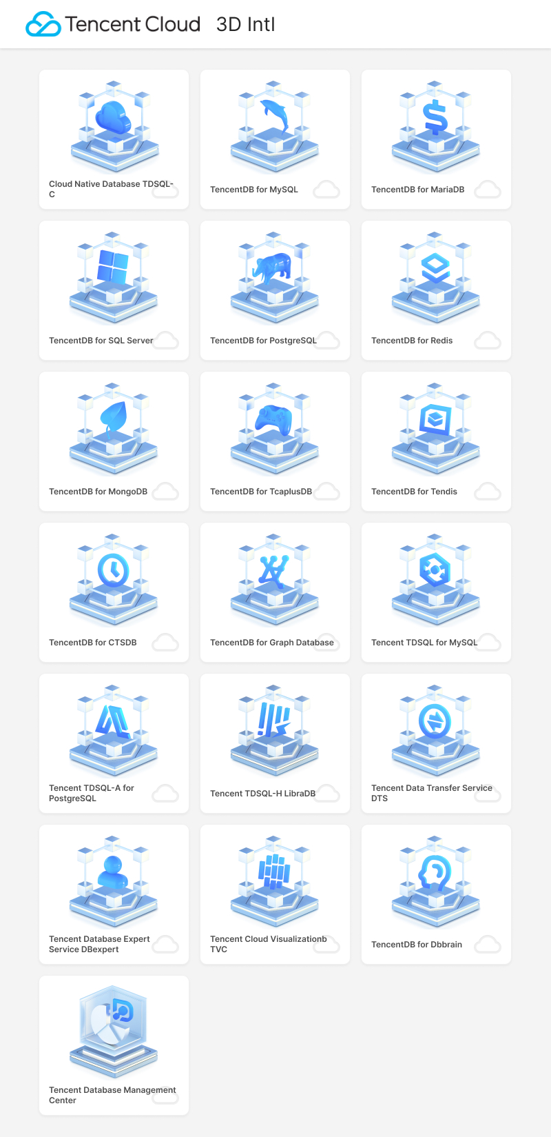 Tencent Database 3D ICON Intl dongou.tech