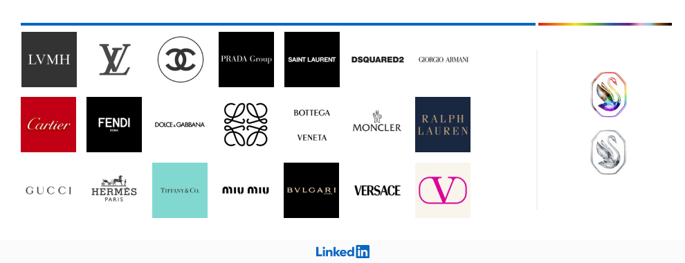 Fashion industry changed logos to support Pride Month on LinkedIn, dongou.tech