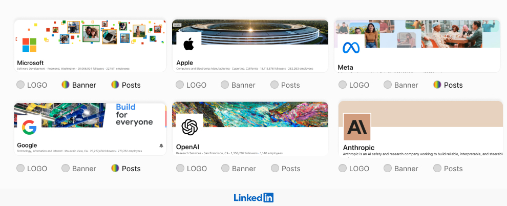 The tech giants and hottest AI start-ups changed logos to support Pride Month on LinkedIn, dongou.tech