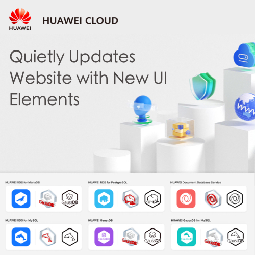 Huawei Cloud Quietly Updates Website with New UI Elements